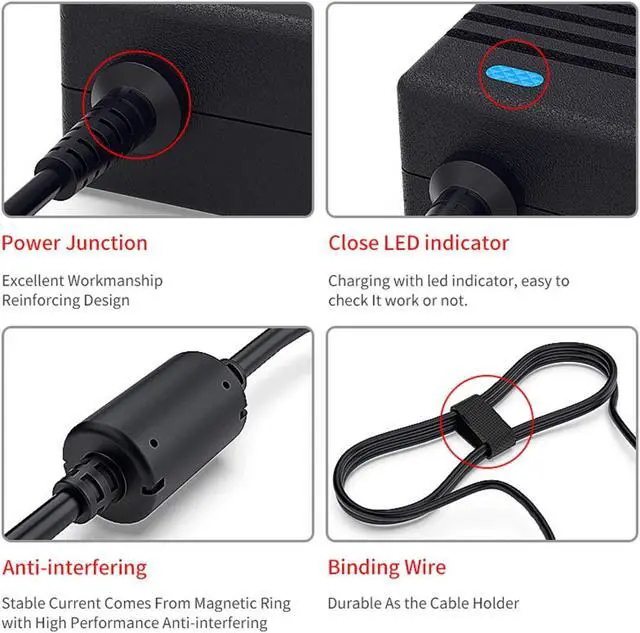 Alt view image 4 of 5 - Delippo 180W 19V 9.5A Laptop Charger Power Supply for Asus ROG G750JM G750JS G750JW G750JX G751JL G751JM G752VL G752VT GL502VT GL502VY FX502VM G46VW G55VW G70 G75VW G75VX 04g266009420 04g266009430