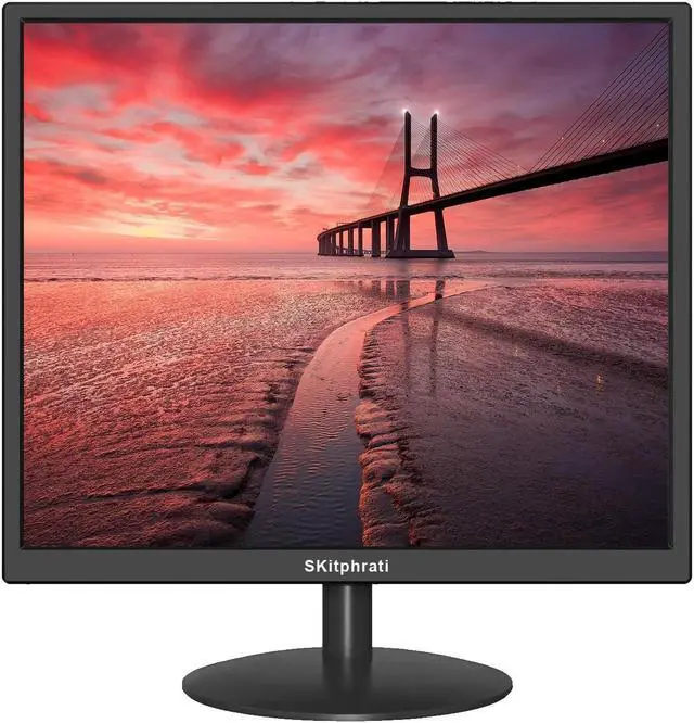 Main image of SKitphrati 17 inches HDMI Monitor Square Monitor PC Monitor LED Monitor 1280 X 1024 with 45% sRGB Color Correction and 4:3 Aspect Ratio, 60 Hz, 5Ms, VESA Mountable, VGA, HDMI, TN Panel, S-17