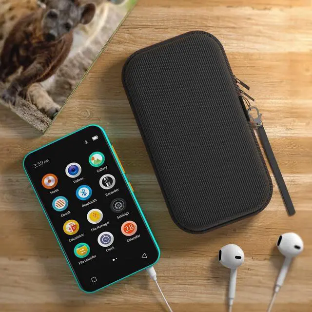 Alt view image 3 of 5 - TIMMKOO MP3 Player with Bluetooth and WiFi, MP3 & MP4 Player Case for Earbuds, USB Cable and Memory Card (Black)