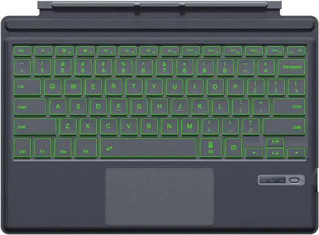 Main image of TOMSENN Surface Pro 7 Keyboard, Bluetooth 5.1, 7-Color Backlit Touchpad, Compatible with Surface Pro 7/7+/6/5/4/3