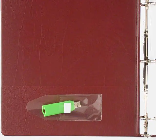 Alt view image 4 of 5 - StoreSMART(r) - USB Flash Drive Holders- Peel & Stick Strip & Resealable Flap - 100-Pack - TL10252-100