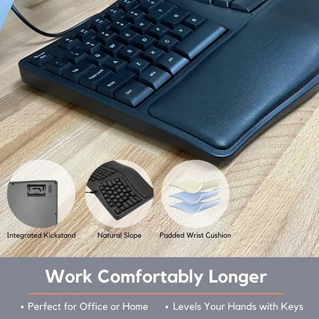 Alt view image 4 of 5 - X9 Performance Ergonomic Keyboard and Mouse, Designed for Your Comfort