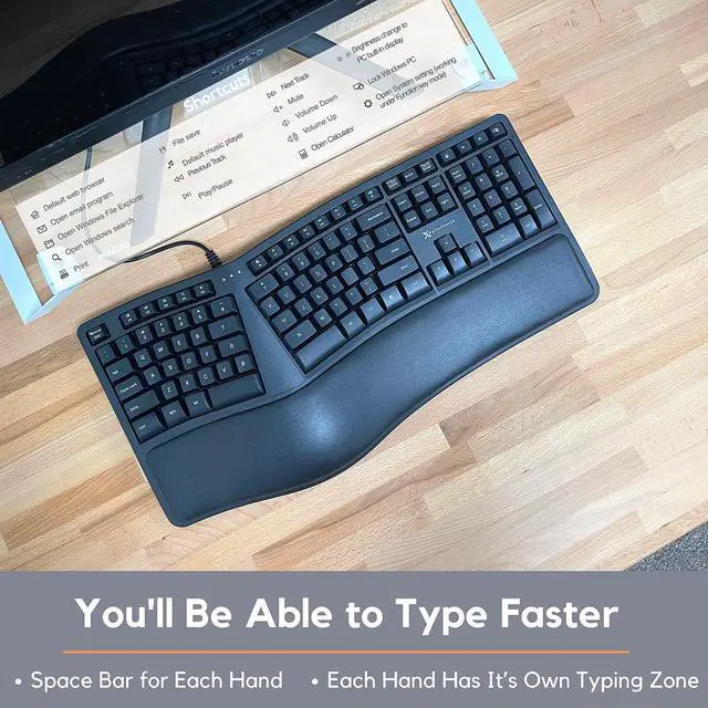 Alt view image 5 of 5 - X9 Performance Ergonomic Keyboard and Mouse, Designed for Your Comfort