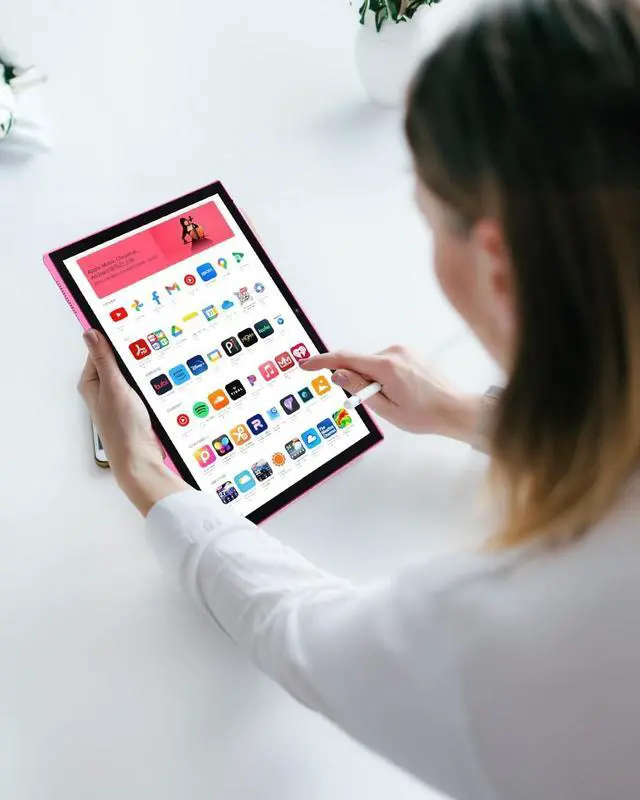 Alt view image 4 of 5 - 2 in 1 Tablet with Keyboard Case Mouse Stylus, 10 inch Tablet Android 14 Tablets PC, 6GB RAM+32GB ROM Support 1TB Expandable, 6000mAh Battery IPS 10.1" Tab 2MP+8MP Dual Camera WiFi-6 Bluetooth Tableta