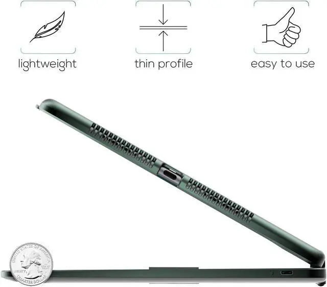 Alt view image 3 of 5 - YEKBEE Case with Keyboard for iPad 9th Generation (10.2", 2021) | 360deg | 7 Modes | Backlit | 12 Colors | Thin, Light & Protective for iPad 9, 8th & 7th Gen, Air 3, Pro 10.5 with Pencil Holder