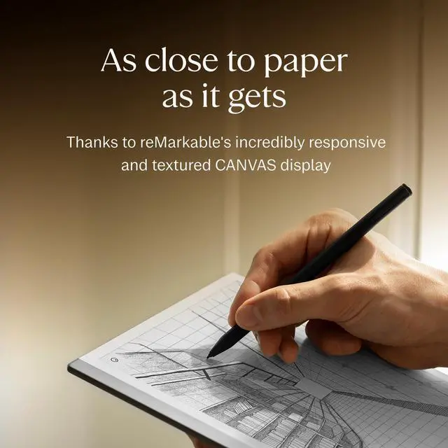 Alt view image 4 of 5 - reMarkable Starter Bundle  reMarkable 2 is The Original Paper Tablet | Includes Black and White 10.3 Writing Tablet, Marker Plus Pen with Built-in Eraser