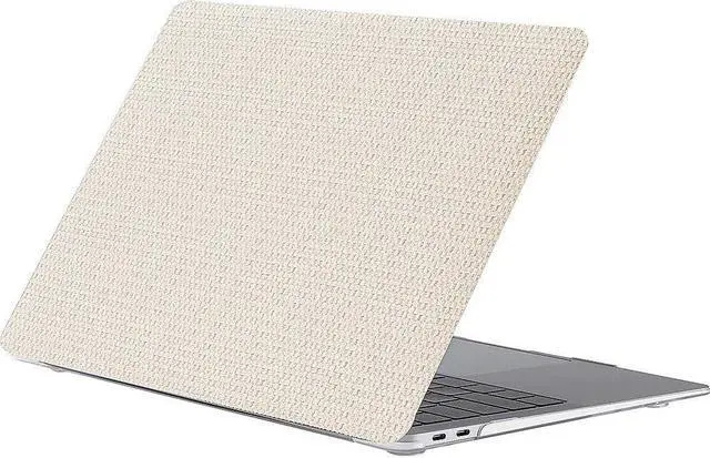 Alt view image 2 of 5 - SaharaCase - Apple MacBook Air 13" M1 Chip Laptops Woven Laptop Case with Silicone KeyPad Cover Woven Fabric, Snap-On, Anti-Slip Grip (Beige)