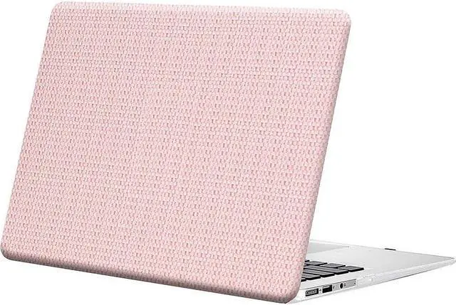 Alt view image 2 of 5 - SaharaCase - Apple MacBook Air 13" M1 Chip Laptops Woven Laptop Case with Silicone KeyPad Cover Woven Fabric, Snap-On, Anti-Slip Grip (Pink)