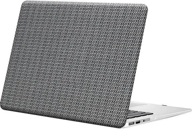 Alt view image 2 of 5 - SaharaCase - Apple MacBook Air 15" M2 and M3 Chip Laptops Woven Case with Silicone KeyPad Cover Woven Fabric, Snap-On, Anti-Slip Grip (Charcoal)