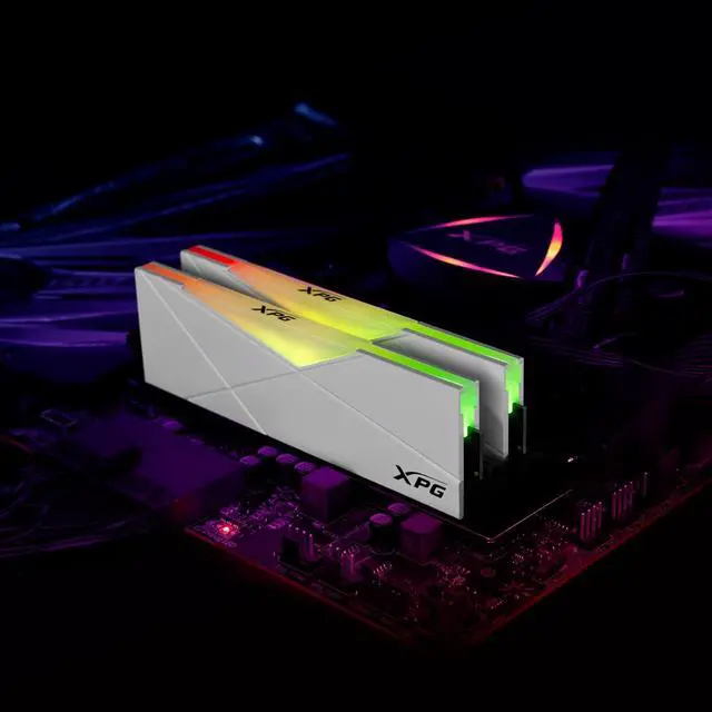 Alt view image 3 of 5 - XPG ADATA Premium SSD 1TB PCIe 4x4 NVMe M.2 2280 SSD D50 RGB DDR4 3200MHz 2x16GB UDIMM RAM White kit Bundle