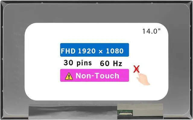 Main image of 14.0" Screen Replacement for HP Elitebook 640 G9 G10 / 645 G9 G10 LCD Display Panel 30 pin (FHD 1920 * 1080 Non-Touch)