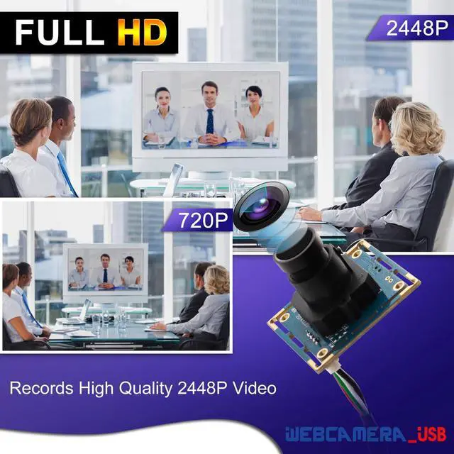 Alt view image 5 of 5 - 8MP USB Camera Module for Computer - Wide Angle PC Webcam Board With 3.6mm Lens, IMX179 Sensor, 4K UVC USB2.0 for Lightburn, Raspberry Pi, Mac, Jetson Nano, Security CCTV