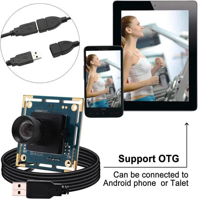 Alt view image 2 of 5 - 8mp USB Camera Module for Computer Wide Angle PC Camera 75degree No Distortion Lens Webcam Board Mini UVC USB2.0 Lightburn Camera IMX179 USB with Camera 4K USB Security CCTV Camera for Raspberry Pi