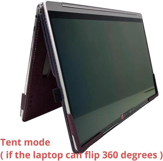 Alt view image 4 of 5 - XJchen Laptop Cover Compatible with HP ZBook Firefly 14 G8 ProBook 440 445 G9 G10 Elitebook 640 645 840 845 G7 x360 1040 G5 G6 Pavilion x360 14-ek Sleeve Protective Skin Pouch (Wine red)