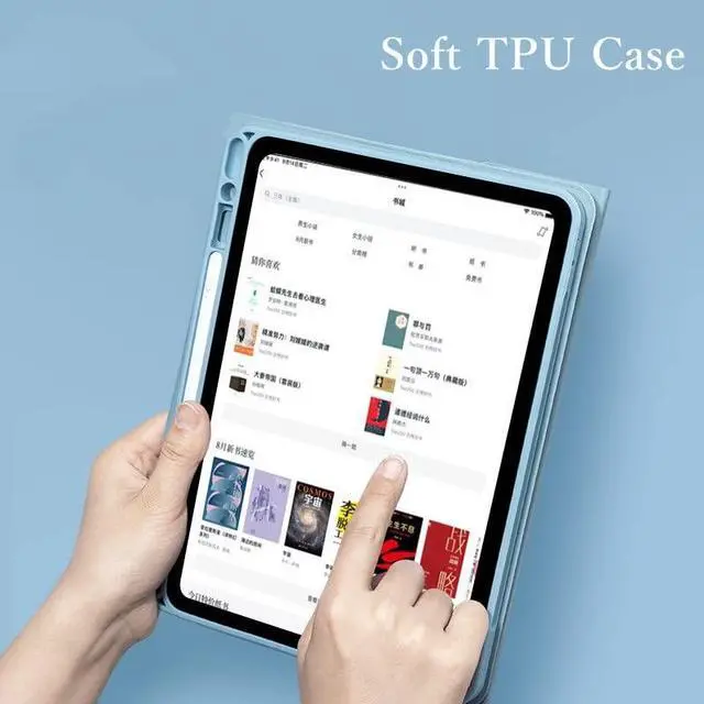 Alt view image 5 of 5 - iPad Air 5th Generation Air 4th Gen Keyboard Case with Mouse Round Key Cute Candy Color Keyboard Bluetooth Detachable Keyboard Cover for iPad Air 5 10.9 inch (Yellow)