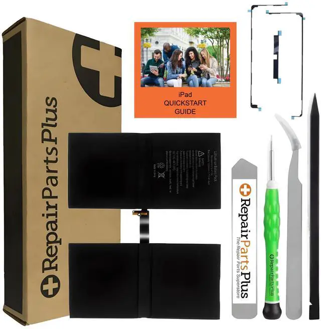 Main image of Repair Parts Plus for iPad Pro 12.9 2nd Generation Battery Replacement A1754 Premium Kit (2017, A1670 | A1671 | A1821) + Tools + Adhesive