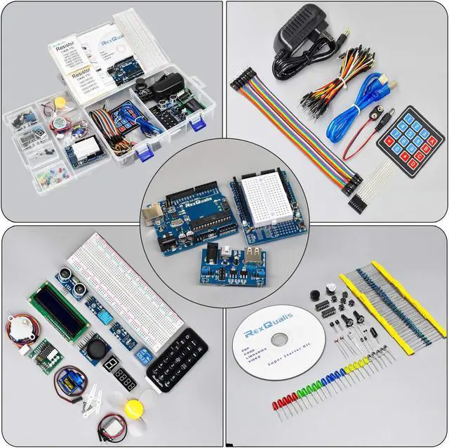 Alt view image 3 of 5 - REXQualis Super Starter Kit Based on Arduino UNO R3 and Electronics Component Fun Kit