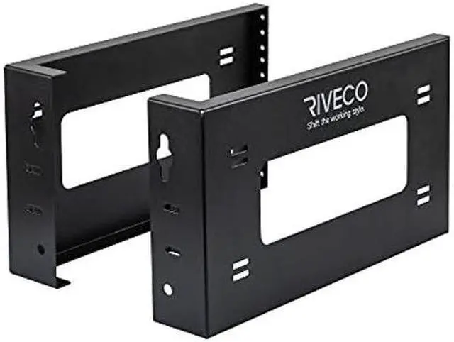 Main image of RIVECO 4U Open Frame Rack Wall Mount & Desktop Mount, No Assembly Required Server Rack for Network Equipment & Data AV HiFi Stereo Gaming Electronics Shelf