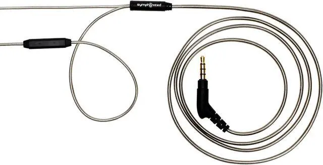 Alt view image 5 of 5 - Symphonized ALN 2.0 Premium Genuine Wood In-ear Noise-isolating Headphones|Earbuds|Earphones with Innovative Shield Technology Cable and Mic (Gunmetal)