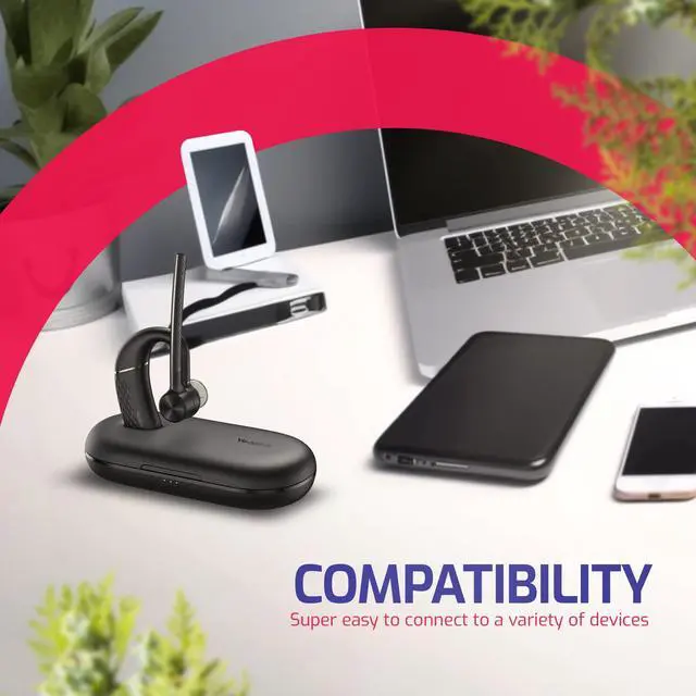 Alt view image 5 of 5 - Yealink BH71 Pro Teams Certified Wireless Bluetooth Mono Headset 1208652 - Deskphone, PC,Mac, Video Calls, Mobile Phone Calls, Compatible with Zoom, RingCentral, Meet, Vonage, Gold Support Plan