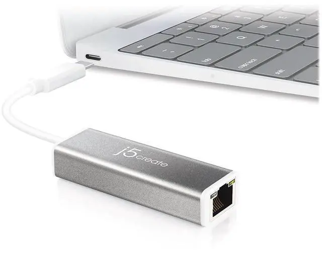 Alt view image 4 of 5 - J5 Create JCE133G USB-C to Gigabit Ethernet Adapter