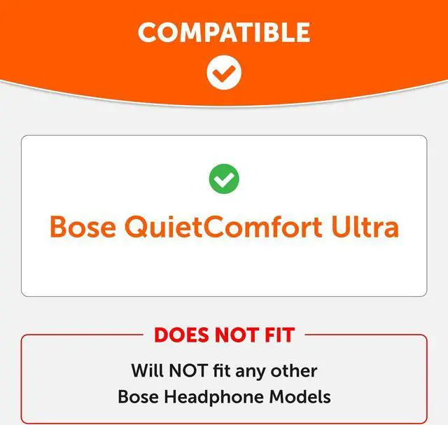 Alt view image 2 of 5 - WC SweatZ QC Ultra V2 - Patented Protective Earpad Covers for Bose QuietComfort Ultra by Wicked Cushions | Sweatproof & Easily Washable | Does not fit Any Other Bose Headphones | 90's Black