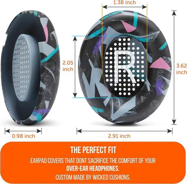 Alt view image 5 of 5 - WC SweatZ QC Ultra V2 - Patented Protective Earpad Covers for Bose QuietComfort Ultra by Wicked Cushions | Sweatproof & Easily Washable | Does not fit Any Other Bose Headphones | 90's Black