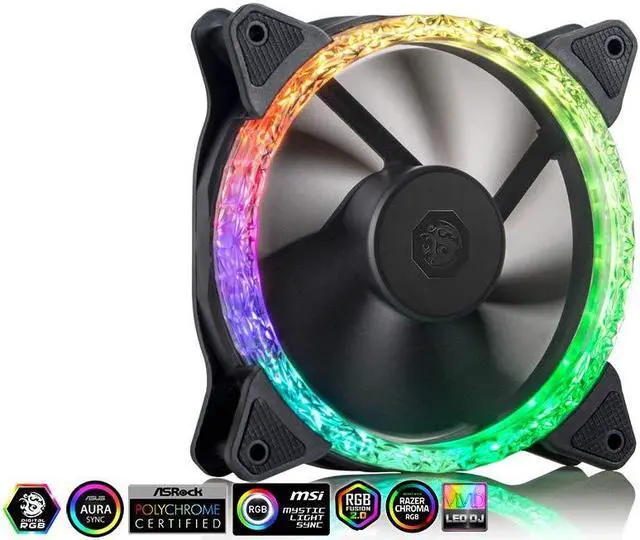 Alt view image 2 of 3 - Bitspower Touchaqua Notos Xtal 120 Fan Digital RGB