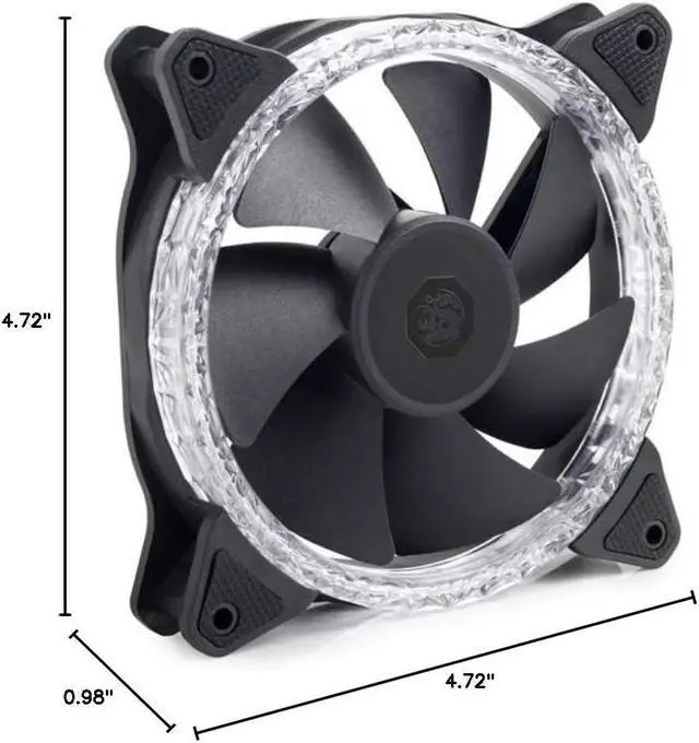 Alt view image 3 of 3 - Bitspower Touchaqua Notos Xtal 120 Fan Digital RGB