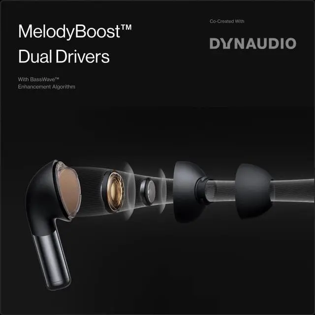 Alt view image 3 of 5 - OnePlus Buds Pro 2 - Arbor Green - Audiophile-Grade Sound Quality Co-Created with Dynaudio, Best-in-Class ANC, Immersive Spatial Audio, Up to 39 Hour Playtime with Charging case, Bluetooth 5.3