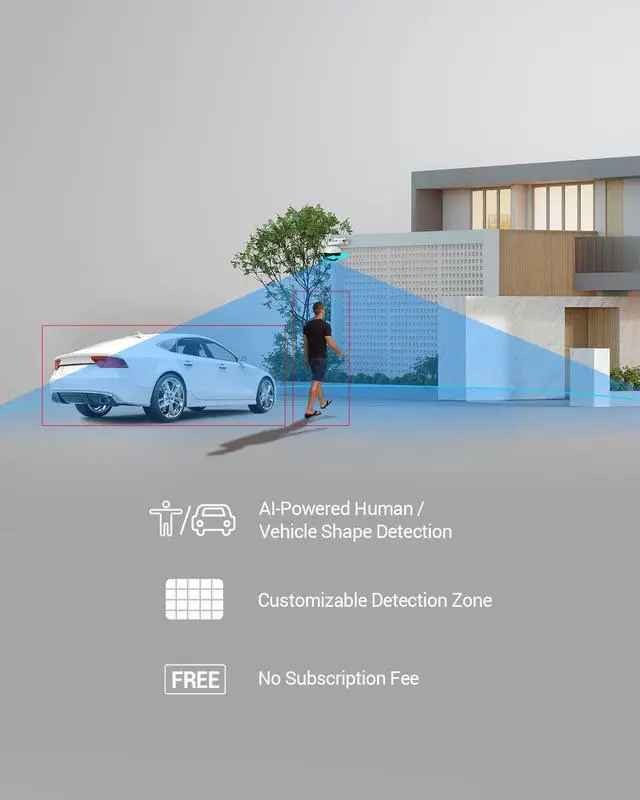 Alt view image 5 of 5 - EZVIZ Outdoor Auto-Tracking Camera, 3K, 12 Pre-Set dots Tracking,360° Visual Coverage, Waterproof, Color Night Vision, AI-Powered Person and Vehicle Detection| C8W Pro 3K (4mm&6mm)