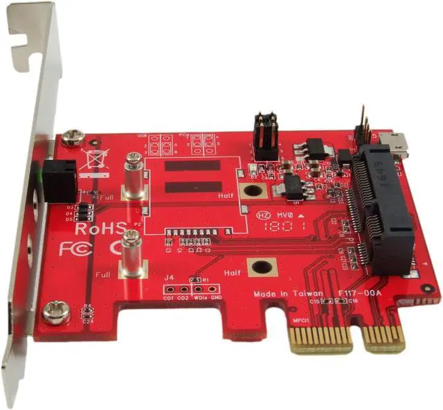 Alt view image 5 of 5 - Ableconn PEX-MP117 Mini PCI-E to PCI-E Adapter Card - Mini PCIe to PCIe Adapter - mPCIe to PCIe - Ideal for Wireless Mini PCI Express Card