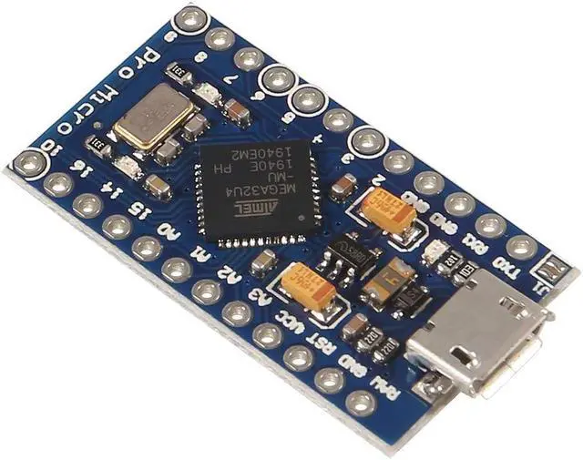 Alt view image 4 of 5 - AITRIP 5 PCS Pro Micro ATmega32U4 5V/16MHz Module Board with 2 Row pin Header Compatible with arduino Leonardo Replace ATmega328 Pro Mini (5PCS)