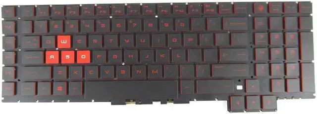 Main image of Abakoo New Keyboard Compatible with HP Omen 17-an 17-AN000 17-an011dx 17-an012dx 17-an013dx 17-an014dx 17-an025nm 17-an026nm 17-an027nm with Backlit Red