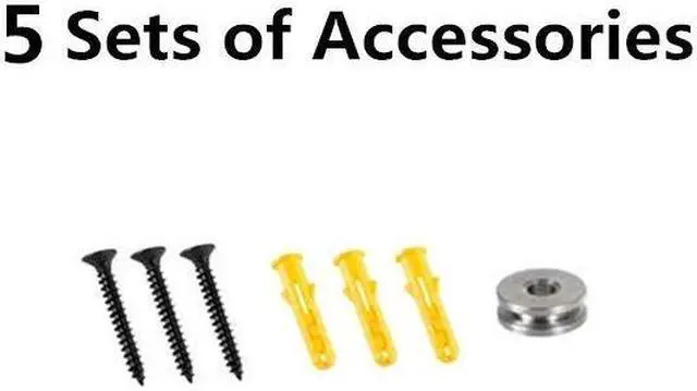 Alt view image 5 of 5 - Bedycoon 5 pcs Replacement Wall Mounting Bracket Compatible with Bose SlideConnect WB-50 - Black (UFS-20),Lifestyle 525 535 III,Lifestyle 600,soundtouch 300 soundtouch 520,CineMate 520 Wall Bracket