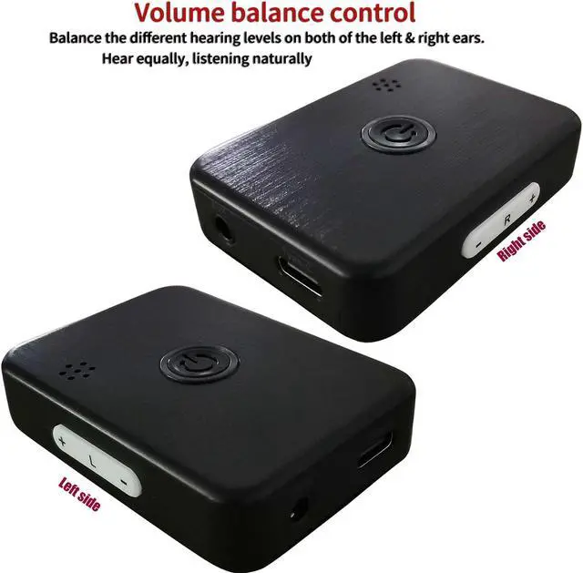 Alt view image 3 of 5 - BenexBesdi Wireless TV Listening Headsets Hearing Device with Sound Collector, Bone Conduction Hearing Headphones with Microphone Sound Pickup Box to Watch TV and Conversation