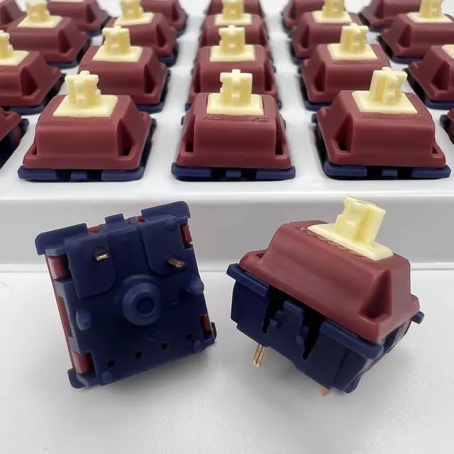 Alt view image 5 of 5 - GUYEKS Gateron Quinn Keyboard Switches, 5-Pin Linear Switches, Factory Pre-lubed,59gf Switches Keyboards,Compatible with RGB LED, Suitable for MX Mechanical Keyboards (36PCS)