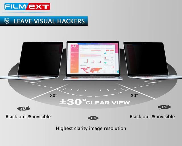 Alt view image 2 of 5 - FILMEXT Magnetic Privacy Screen Macbook Pro 13 Inch(2016-2022, M1, M2)/Macbook Air 13 In(2018-2021, M1), Removable Anti Blue Light Glare Filter Privacy Screen Protector for Mac 13In Laptop