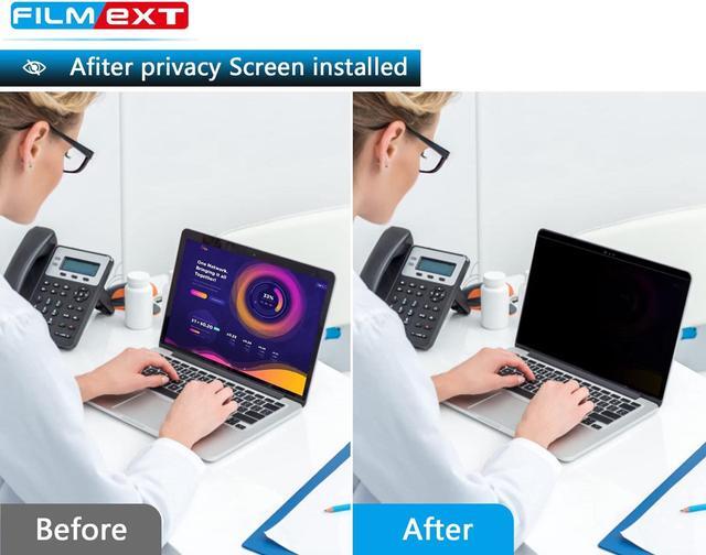 Alt view image 3 of 5 - FILMEXT Magnetic Privacy Screen Macbook Pro 13 Inch(2016-2022, M1, M2)/Macbook Air 13 In(2018-2021, M1), Removable Anti Blue Light Glare Filter Privacy Screen Protector for Mac 13In Laptop