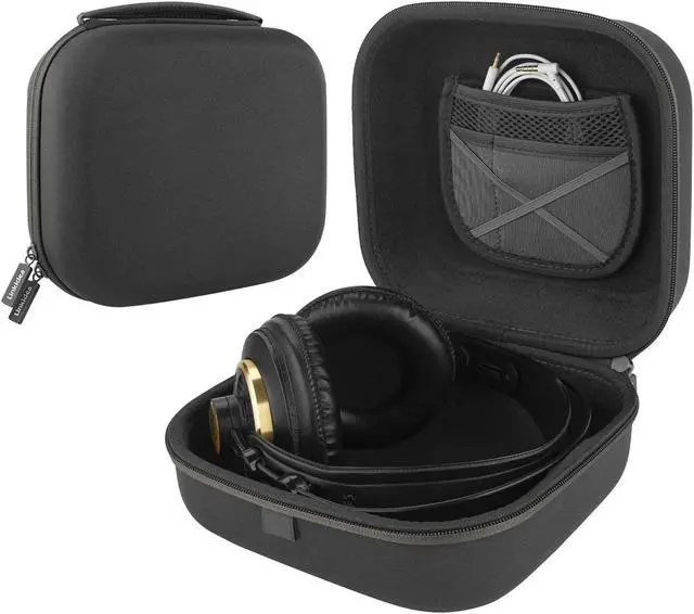 Main image of Linkidea Headphones Carrying Case Compatible with AKG K701, Sennheiser HD 200 PRO, HD 350BT, HD650, Philips SHL5905, Protective Hard Shell Travel Bag with Cable (Grey)