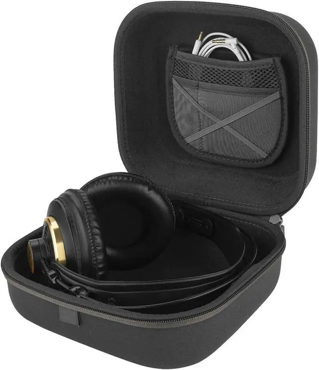 Alt view image 2 of 5 - Linkidea Headphones Carrying Case Compatible with AKG K701, Sennheiser HD 200 PRO, HD 350BT, HD650, Philips SHL5905, Protective Hard Shell Travel Bag with Cable (Grey)