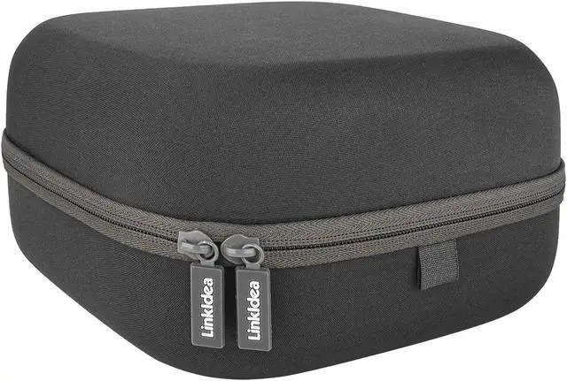 Alt view image 3 of 5 - Linkidea Headphones Carrying Case Compatible with AKG K701, Sennheiser HD 200 PRO, HD 350BT, HD650, Philips SHL5905, Protective Hard Shell Travel Bag with Cable (Grey)