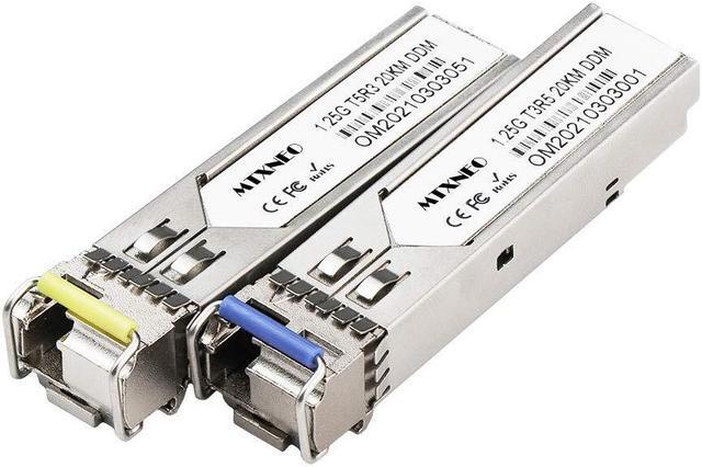 A Pair of 1.25G SFP Bidi Transceiver 1000Base-BIDI