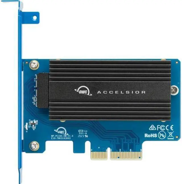 Alt view image 2 of 4 - OWC Accelsior 1A Mac Factory SSD to PCIe Adapter Card