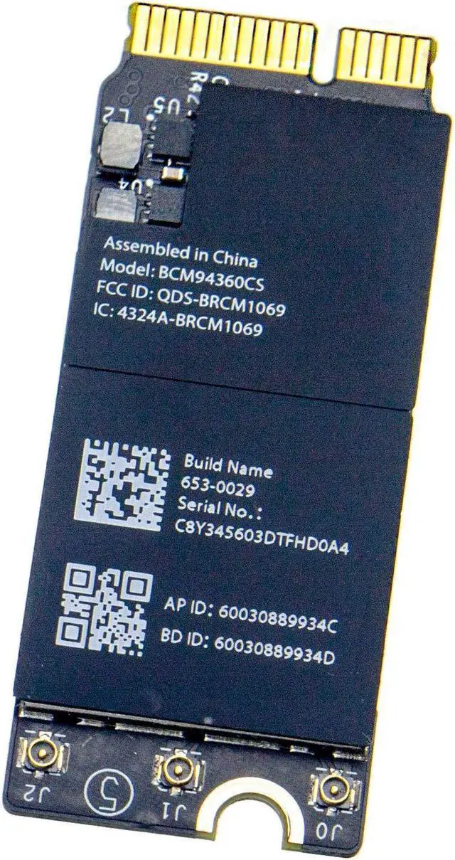 Main image of Willhom Airport Wireless Network Card WiFi and Bluetooth 4.0 BCM94360CS BCM94360CSAX Replacement for MacBook Pro 13" and 15" Retina (Late 2013-Mid 2014) A1502 A1398, Mac Mini A1347 (Late 2014)