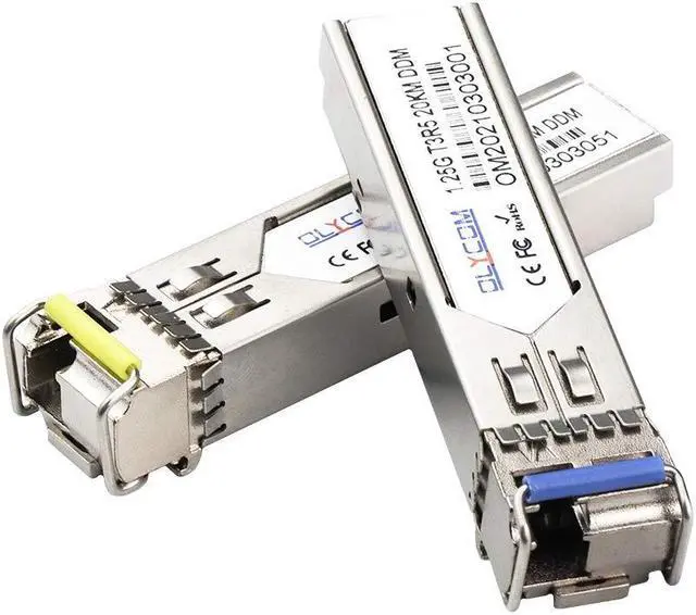 Main image of One Pair of 1.25G SFP Bidi Single Fiber Transceiver 1310nm/1550nm SMF LC Connector up to 20 km for Open Switches