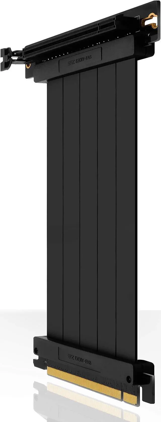 Main image of EZDIY-FAB [30cm] PCIE 3.0 16x Extreme High Speed Riser Cable PCI Express Port GPU Extension Card-Right Angle Connector