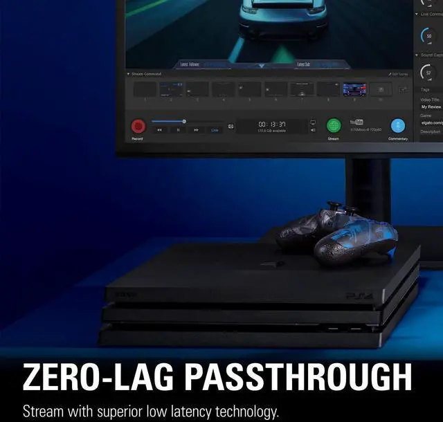 Alt view image 4 of 5 - Elgato HD60 Pro1080p60 Capture and Passthrough, PCIe Capture Card, Low-Latency Technology, PS5, PS4, Xbox Series X/S, Xbox One