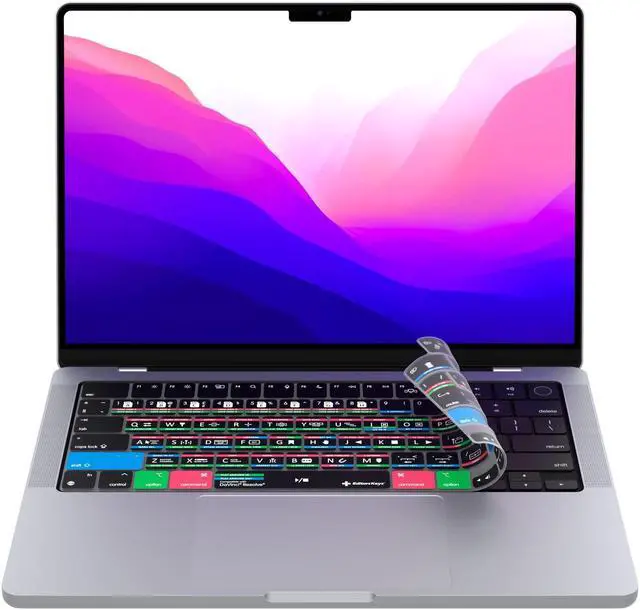 Main image of Editors Keys Cover Designed for Davinci Resolve Keyboard Cover 14" & 16" MacBook Pro 2021+ M1-M3 Chip - Genuine Editors Keys - Will not fit Other Models
