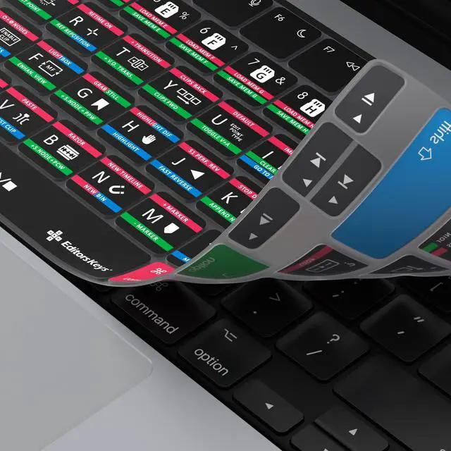 Alt view image 4 of 5 - Editors Keys Cover Designed for Davinci Resolve Keyboard Cover 14" & 16" MacBook Pro 2021+ M1-M3 Chip - Genuine Editors Keys - Will not fit Other Models